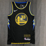 Men's James Wiseman Black Team Jersey - 75th Anniversary City Edition