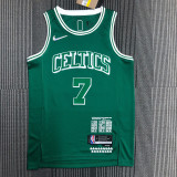 Men's Jaylen Brown Green Team Jersey - 75th Anniversary City Edition