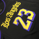 Men's LeBron James 2020-21 Black Swingman Player Jersey - Noche Latina