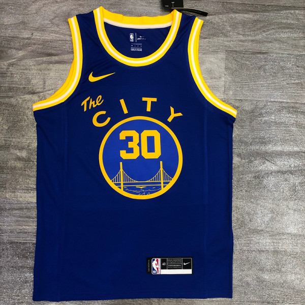 Stephen Curry Men's Blue Player Jersey - Classic Edition