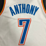 Carmelo Anthony Men's White Swingman Team Jersey - Association Edition