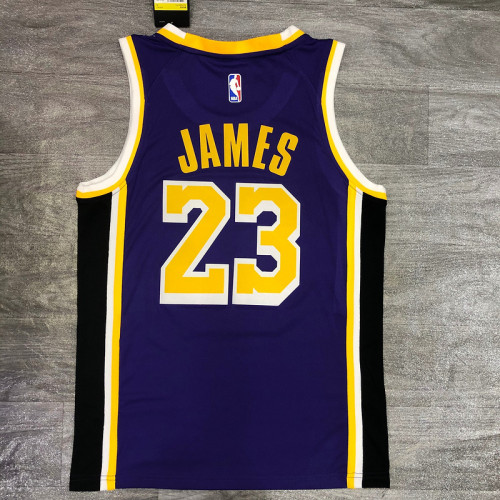 Men's LeBron James 2020-21 Purple Swingman Player Jersey - Statement Edition
