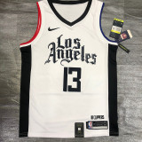 Men's Paul George 2020-21 White Swingman Player Jersey – City Edition