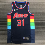 Men's Seth-Curry Black Team Jersey - 75th Anniversary City Edition