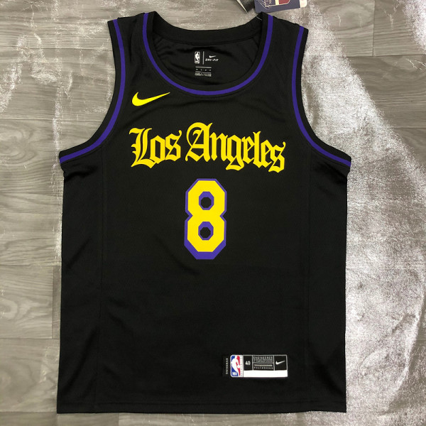 Men's Kobe Bryant 2020-21 Black Swingman Player Jersey - Noche Latina