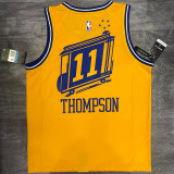 Klay Thompson Men's Yellow Player Jersey - The City Classic Edition