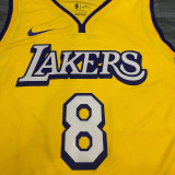 Kobe Bryant 8 Yellow City Edition Men's Player Jersey