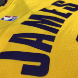 Men's LeBron James 2020-21 Yellow Player Jersey - Retro Classical Edition