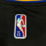 Men's Jordan Poole Black Team Jersey - 75th Anniversary City Edition