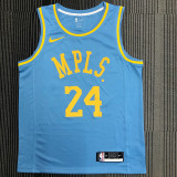 Kobe Bryant Men's Blue Swingman Team Jersey - MPLS Classical Edition