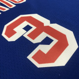 Men's Jordan Poole Blue Team Jersey - 75th Anniversary Classics Edition