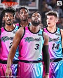 Men's Tyler Herro 2020-21 Pink Swingman Player Jersey – City Edition