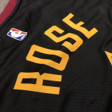 Derrick Rose Men's Black Swingman Team Jersey - Statement Edition