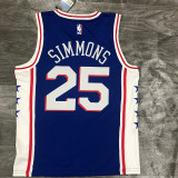Men's Ben Simmons Royal 2020-21 Swingman Player Jersey - Icon Edition