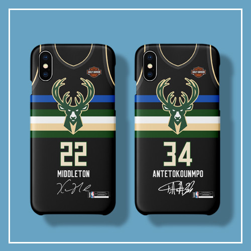 Giannis Antetokounmpo / Khris Middleton Jersey Phone Case