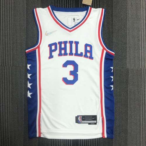 Men's Allen Iverson White Team Jersey - 75th Anniversary Edition