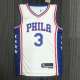 Men's Allen Iverson White Team Jersey - 75th Anniversary Edition