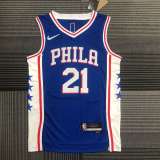 Men's Joel Embiid Blue Team Jersey - 75th Anniversary Edition