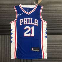 Men's Joel Embiid Blue Team Jersey - 75th Anniversary Edition