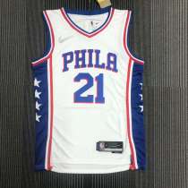 Men's Joel Embiid White Team Jersey - 75th Anniversary Edition