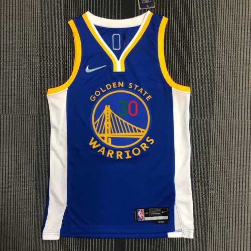 Men's Stephen Curry Blue Team Jersey - 75th Anniversary Edition
