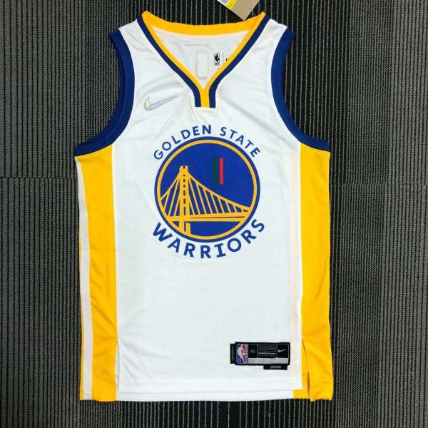 Men's Klay Thompson White Team Jersey - 75th Anniversary Edition