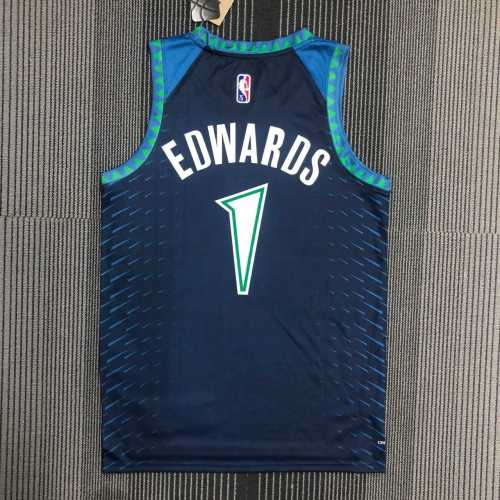 Men's Anthony Edwards Blue Team Jersey - City Edition