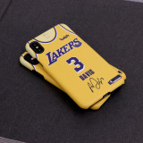 Kobe Bryant / LeBron James / Kyle Kuzma Retro Jersey Yellow Phone Case