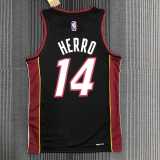 Men's Tyler Herro Black Team Jersey - 75th Anniversary Edition