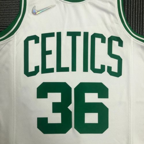 Men's Marcus Smart White Team Jersey - 75th Anniversary Edition