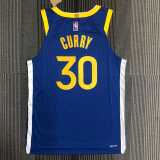 Men's Stephen Curry Blue Team Jersey - Authentic Edition