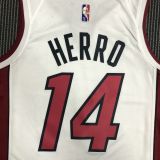 Men's Tyler Herro White Team Jersey - 75th Anniversary Edition