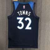 Men's Karl-Anthony Towns Blue Team Jersey - 75th Anniversary Edition