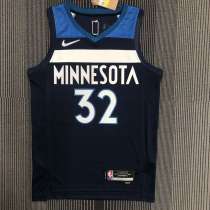 Men's Karl-Anthony Towns Blue Team Jersey - 75th Anniversary Edition