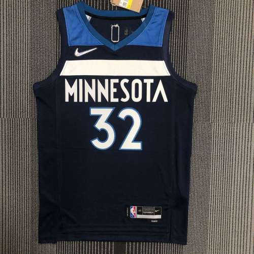 Men's Karl-Anthony Towns Blue Team Jersey - 75th Anniversary Edition