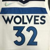 Men's Karl-Anthony Towns White Team Jersey - 75th Anniversary Edition