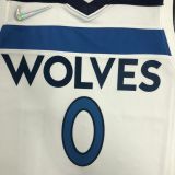 Men's D'Angelo Russell White Team Jersey - 75th Anniversary Edition