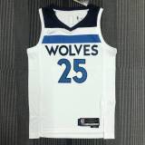 Men's Derrick Rose White Team Jersey - 75th Anniversary Edition