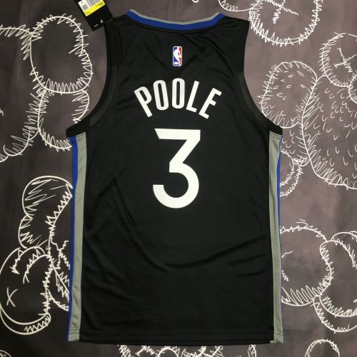 Men's Jordan Poole Black Team Jersey