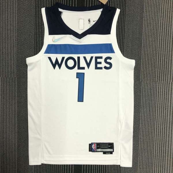 Men's AnthonyEdwards White Team Jersey - 75th Anniversary Edition