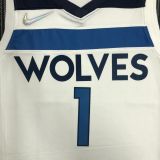 Men's AnthonyEdwards White Team Jersey - 75th Anniversary Edition