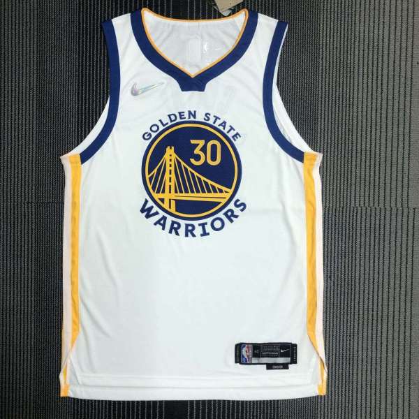 Men's Stephen Curry White Team Jersey - Authentic Edition