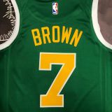 Men's Jaylen Brown Green Team Jersey