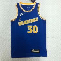 Men's Stephen Curry Blue Retro Team Jersey