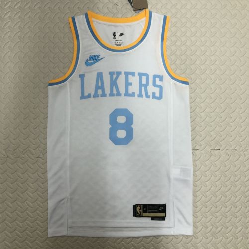 Men's Kobe Bryant White Retro Team Jersey