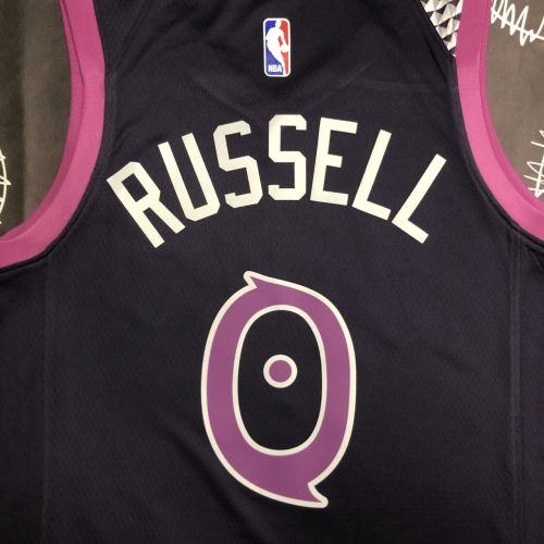Men's D'Angelo Russell Black Team Jersey