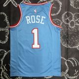 Men's Derrick·Rose Blue Team Jersey