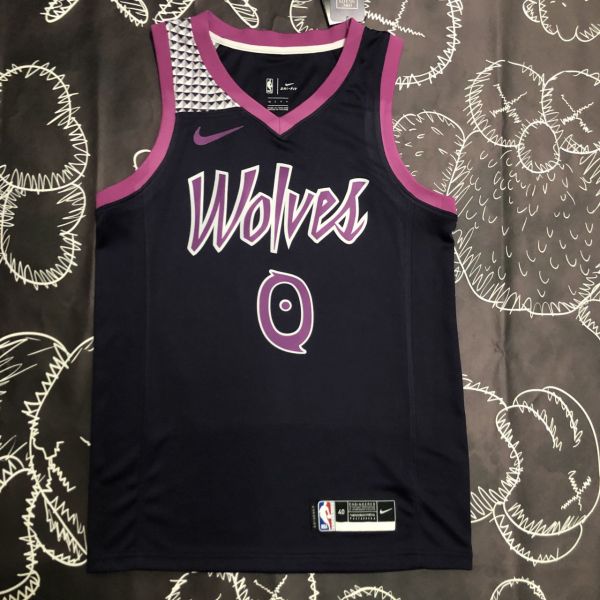 Men's D'Angelo Russell Black Team Jersey