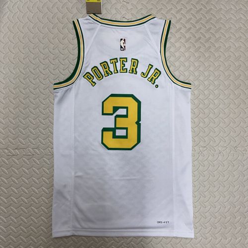 Men's Kevin Porter Jr. White Retro Team Jersey