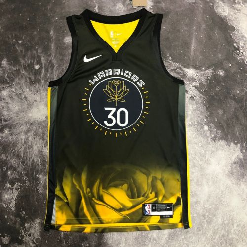 Men's Stephen Curry Black Team Jersey - City Edition